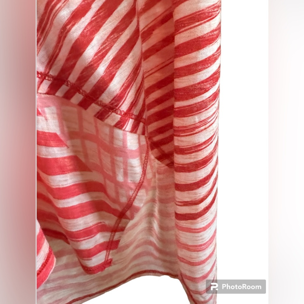 B.L.E.U. Patterned Knit-back Swing Oversized Tank Top‎ Size L Pink/Coral - Picture 8 of 8